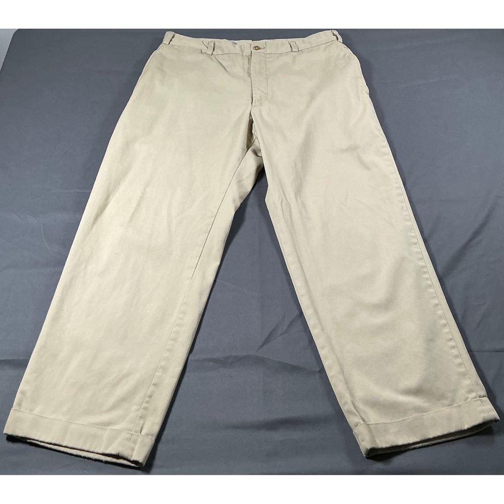 Bills Khakis M2 Classic Fit Pants Mens 35 Khaki Tan Cotton Twill Made in USA VTG